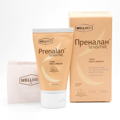 Купить Преналан sensitive крем для ухода за чувствительной кожей сосков 45 мл цена