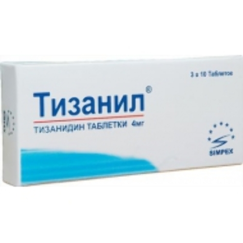 Тизанил 4 мг 30 шт. таблетки