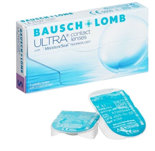 Купить Bausch&lomb ultra контактные линзы плановой замены/-2,50/ 3 шт. цена