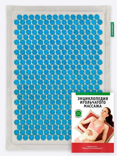 Купить Аппликатор массажер медицинский тибетский на мягкой подложке 41х60 см/синий цена