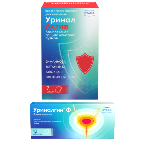 Набор Уриналгин Ф №12 и Уринал Актив №7 по выгодной цене