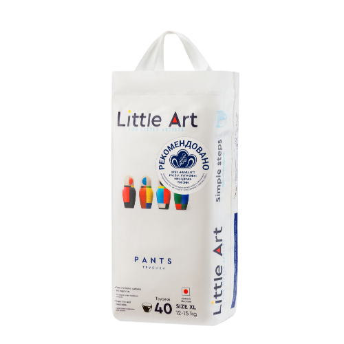 Купить Little art подгузники-трусики детские размер xl 12-15 кг 40 шт. цена