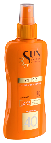 Krassa sun expert спрей для защиты от солнца spf40 180 мл