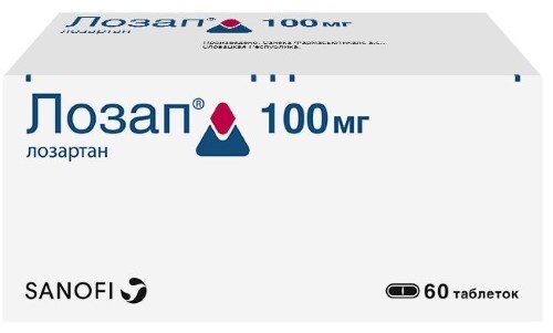 Купить ЛОЗАП 0,1 N60 ТАБЛ П/ПЛЕН/ОБОЛОЧ цена