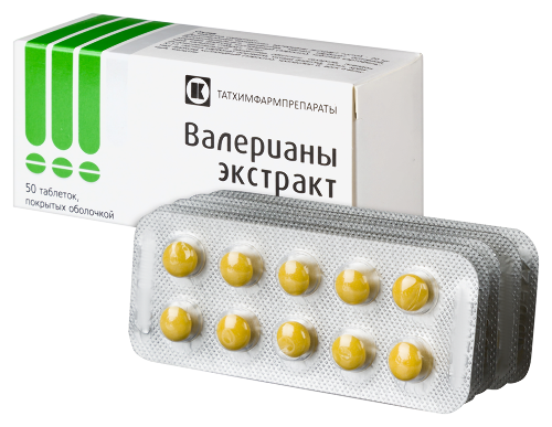 Валерианы экстракт 20 мг 50 шт. таблетки, покрытые оболочкой