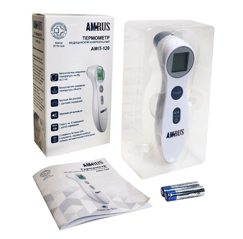 Термометр медицинский инфракрасный amrus amit-120