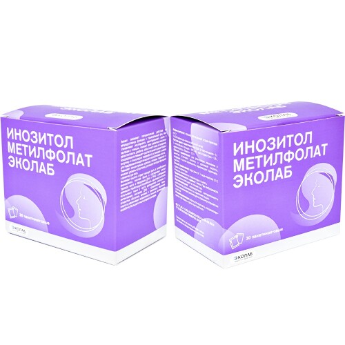 Набор Инозитол метилфолат эколаб №30 пор пак закажи 2 уп со скидкой 10%
