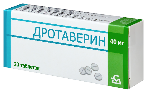 Дротаверин 40 мг 20 шт. таблетки