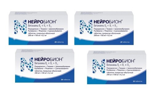 Набор Нейробион №20 табл из 4 уп со скидкой