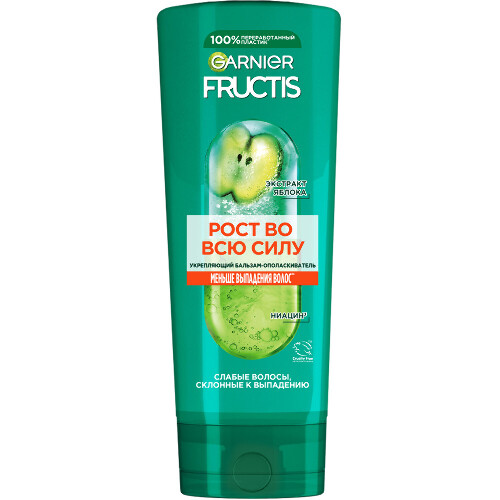 Garnier fructis рост во всю силу бальзам-ополаскиватель укрепляющий 387 мл