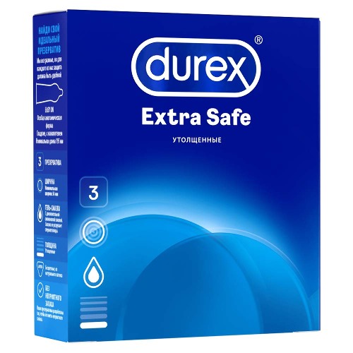 Купить Durex презервативы extra safe 3 шт. цена