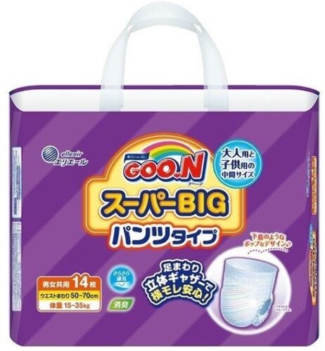 Купить Goon super big подгузники-трусики для детей 15-35 кг 14 шт. цена