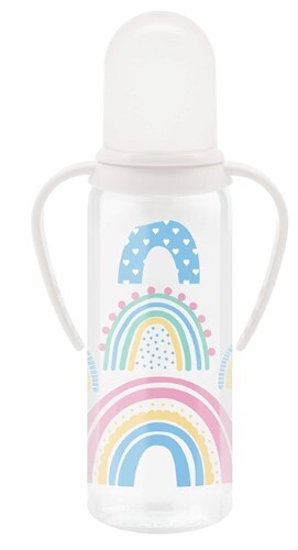 Lubby бутылочка с ручками силиконовая соска just lubby 0+ 250 мл/15200