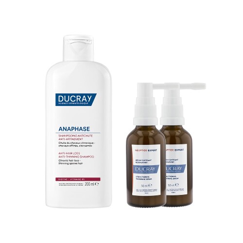 Набор DUCRAY NEOPTIDE EXPERT СЫВОРОТКА УКРЕПЛЯЮЩ ПРИДАЮЩ ПЛОТНОСТЬ 2X50МЛ + DUCRAY ANAPHASE ШАМПУНЬ ПРОТИВ ХРОНИЧ ВЫПАДЕНИЯ 200М