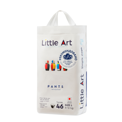 Купить Little art подгузники-трусики детские размер l 9-12 кг 46 шт. цена