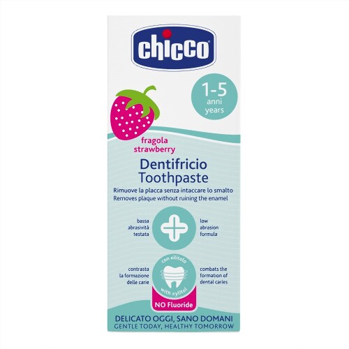 Chicco зубная паста детская со вкусом клубники 1-5 лет 50 мл