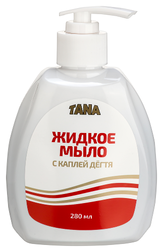 Tana мыло жидкое дегтярное 280 мл
