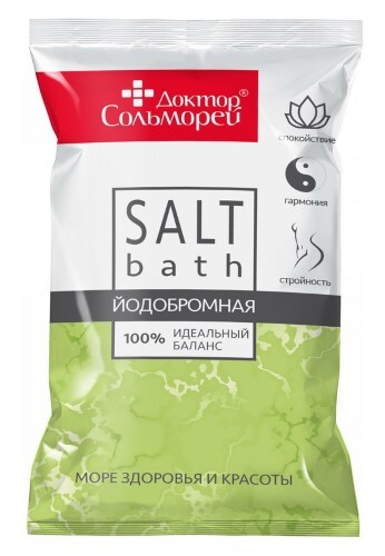 Доктор сольморей соль д/ванн йодобромная 1000 гр