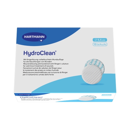 Повязка гидроактивная для заживления ран во влажной среде hydroclean стерильная диаметр 5,5 см 10 шт.