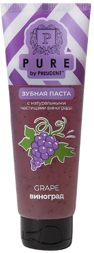 Pure by president зубная паста виноград 100 гр