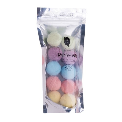 Шарики бурлящие маленькие для ванны rainbow balls 150 гр