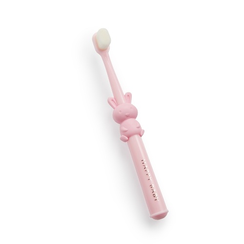 Зубная щетка заяц 24+/розовый