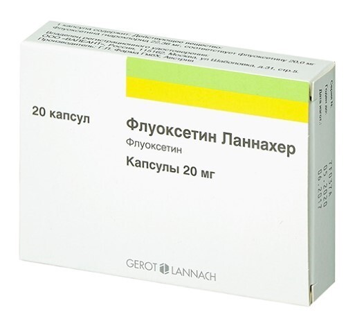 Флуоксетин ланнахер 20 мг 20 шт. капсулы