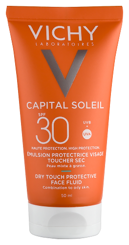 Vichy capital ideal soleil эмульсия матирующая для лица spf30 50 мл