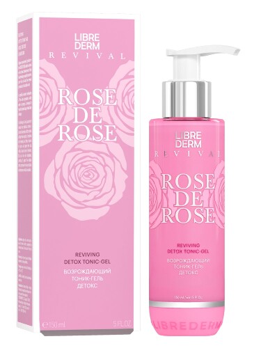 Купить Librederm rose de rose тоник-гель возрождающий детокс 150 мл цена
