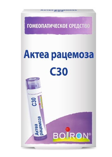 АКТЕА РАЦЕМОЗА С30 ГОМЕОПАТ МОНОКОМП ПРЕПАРАТ РАСТИТ ПРОИСХОЖД