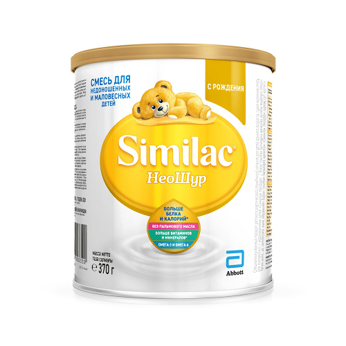 Купить Similac неошур смесь сухая молочная для детей с рождения 370 гр цена