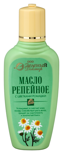 Зеленый доктор репейное масло с ромашкой 100 мл