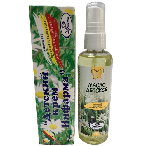 Детский набор «Инфарма»: крем + масло - со скидкой 10%