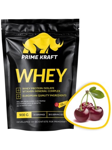Prime kraft whey протеин со вкусом дикая вишня 900 гр