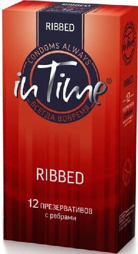 Купить In time презервативы из натурального латекса ribber 12 шт. цена