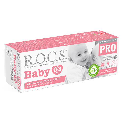 Rocs зубная паста pro baby 45 гр