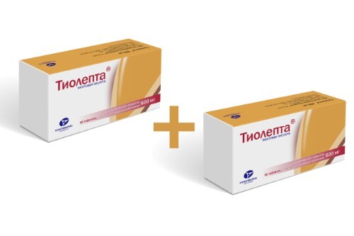 Купить Тиолепта 600 мг 60 шт. таблетки, покрытые пленочной оболочкой цена