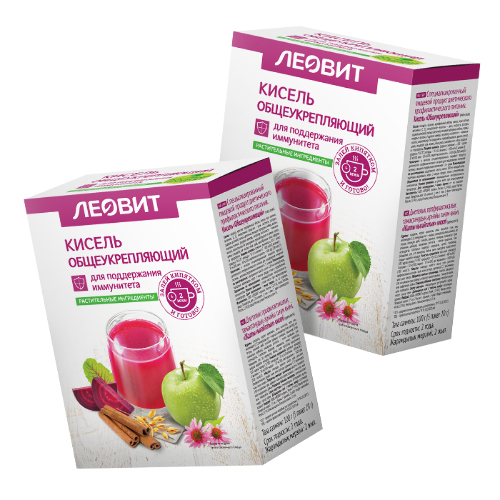 Набор из 2х уп. ЛЕОВИТ кисель общеукрепляющий
