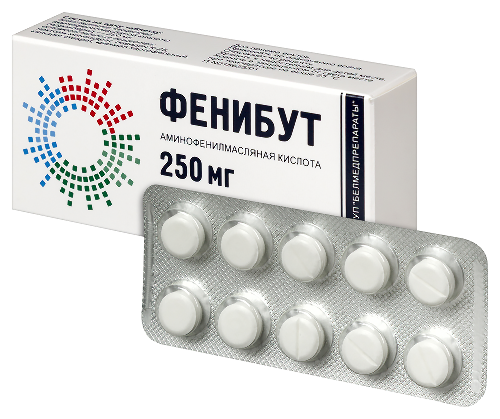 Фенибут 250 мг 10 шт. таблетки