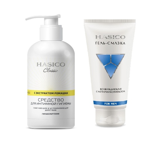 Набор из 2х средств HASICO: СРЕДСТВО ДЛЯ ИНТИМНОЙ ГИГИЕНЫ С ЭКСТРАКТОМ ...