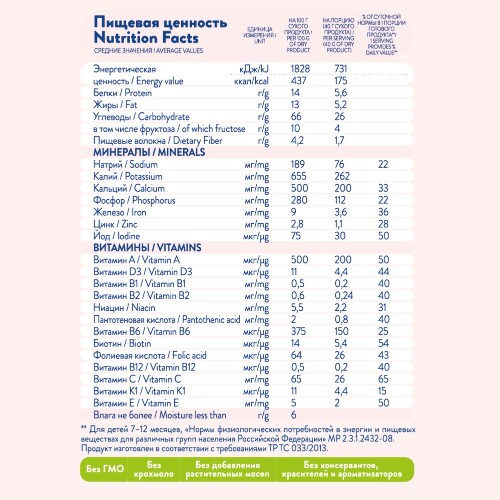 КАША ОВСЯНАЯ НА КОЗЬЕМ МОЛОКЕ