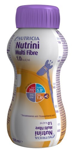 Купить Нутрини с пищевыми волокнами смесь жидкая для энтерального питания детей 200 мл цена