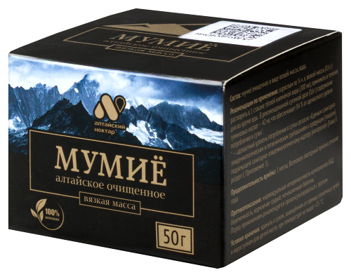 Мумие алтайский нектар вязкая масса 50 гр