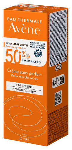 Avene крем солнцезащитный spf 50+ без отдушек 50 мл