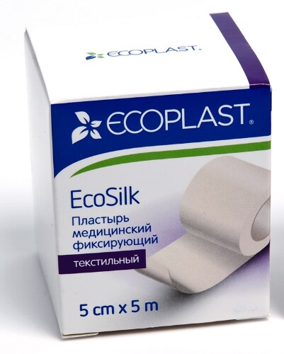 ECOPLAST ПЛАСТЫРЬ ECOSILK МЕДИЦИНСКИЙ ФИКСИРУЮЩИЙ ТЕКСТИЛЬНЫЙ