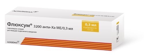 ФЛЮКСУМ 3200 АНТИ-ХА МЕ/0,3МЛ 0,3МЛ N6 ШПРИЦ Р-Р П/К