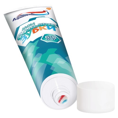 Aquafresh зубная паста мои большие зубки 50 мл/от 6 лет