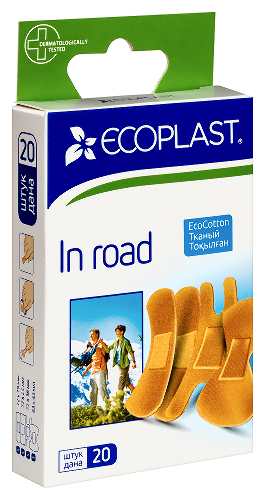 ECOPLAST НАБОР ПЛАСТЫРЕЙ МЕД ТКАН IN ROAD N20
