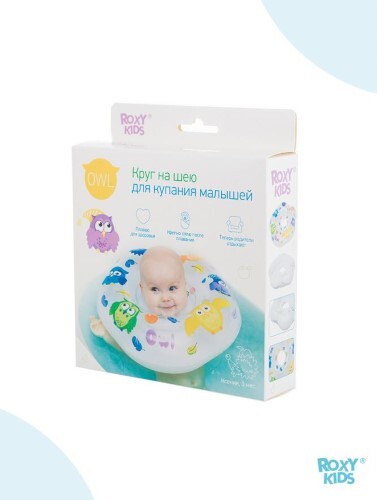 Roxy-kids круг на шею для купания малышей owl 0+