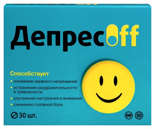 Купить Витамир Депресофф 30 шт. таблетки, покрытые оболочкой массой 515 гр мг цена